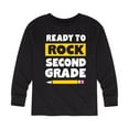 thumbnail image 1 of Instant Message - Ready to Rock Second Grade - Toddler And Youth Long Sleeve Graphic T-Shirt, 1 of 6