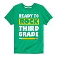 thumbnail image 1 of Instant Message - Ready to Rock Third Grade - Toddler And Youth Short Sleeve Graphic T-Shirt, 1 of 6