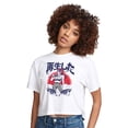 thumbnail image 1 of Instant Message - Reborn - Juniors Anime Cropped Cotton Blend T-Shirt, 1 of 6