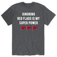 thumbnail image 1 of Instant Message - Red Flag Meme - Men's Short Sleeve Graphic T-Shirt, 1 of 6