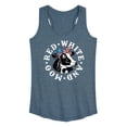 thumbnail image 1 of Instant Message - Red White And Moo Cow Graphic Racerback Tank, 1 of 6