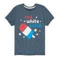 thumbnail image 1 of Instant Message - Red, White, & Chill Classic Ice Cream Truck Popsicle - Toddler & Youth Short Sleeve Graphic T-Shirt, 1 of 6
