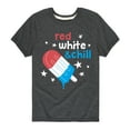 thumbnail image 1 of Instant Message - Red, White, & Chill Classic Ice Cream Truck Popsicle - Toddler & Youth Short Sleeve Graphic T-Shirt, 1 of 6