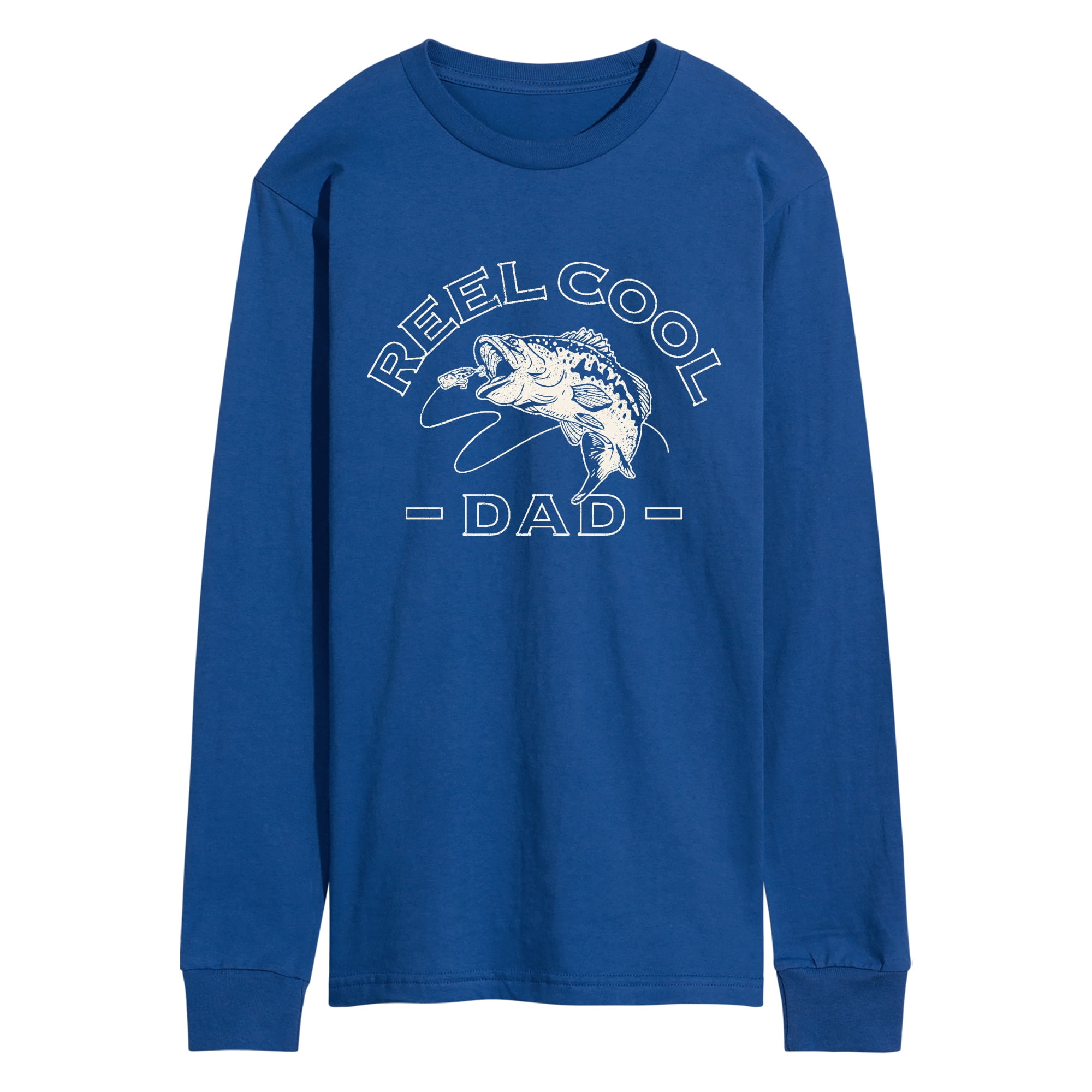 Instant Message - Reel Cool Dad Men's Long Sleeve Graphic T-Shirt ...