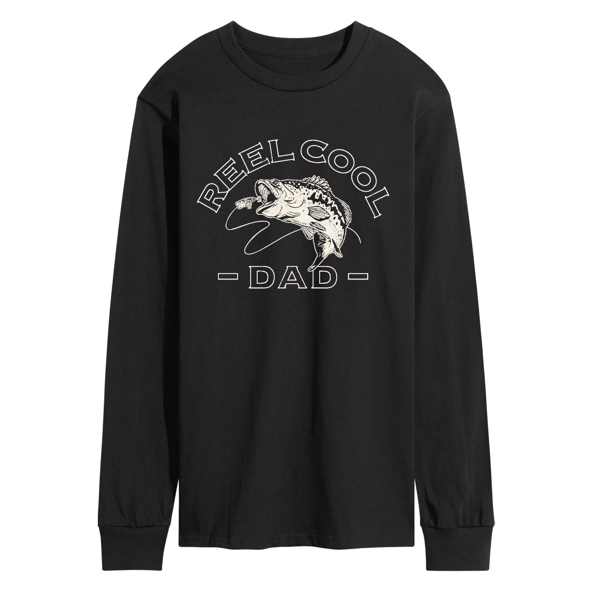 Instant Message - Reel Cool Dad Men's Long Sleeve Graphic T-Shirt ...