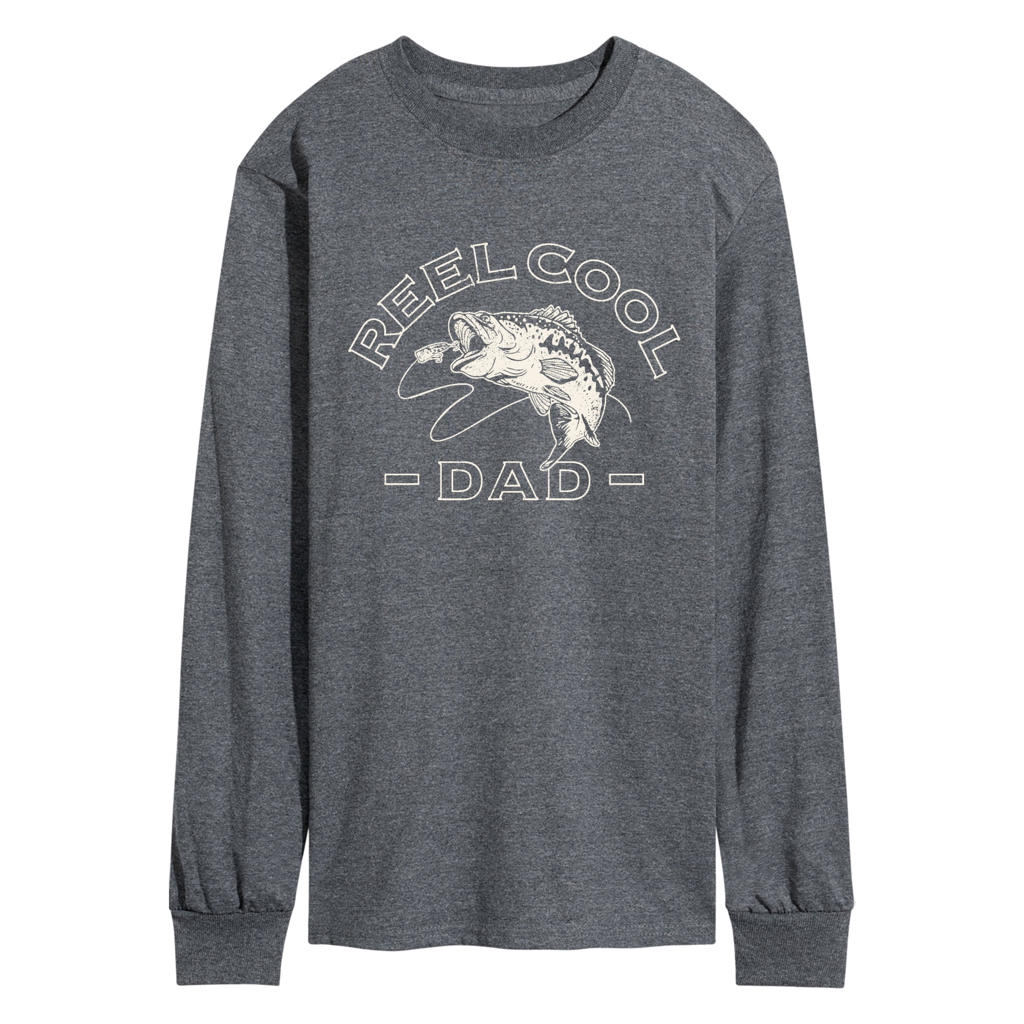 Instant Message - Reel Cool Dad Men's Long Sleeve Graphic T-Shirt ...
