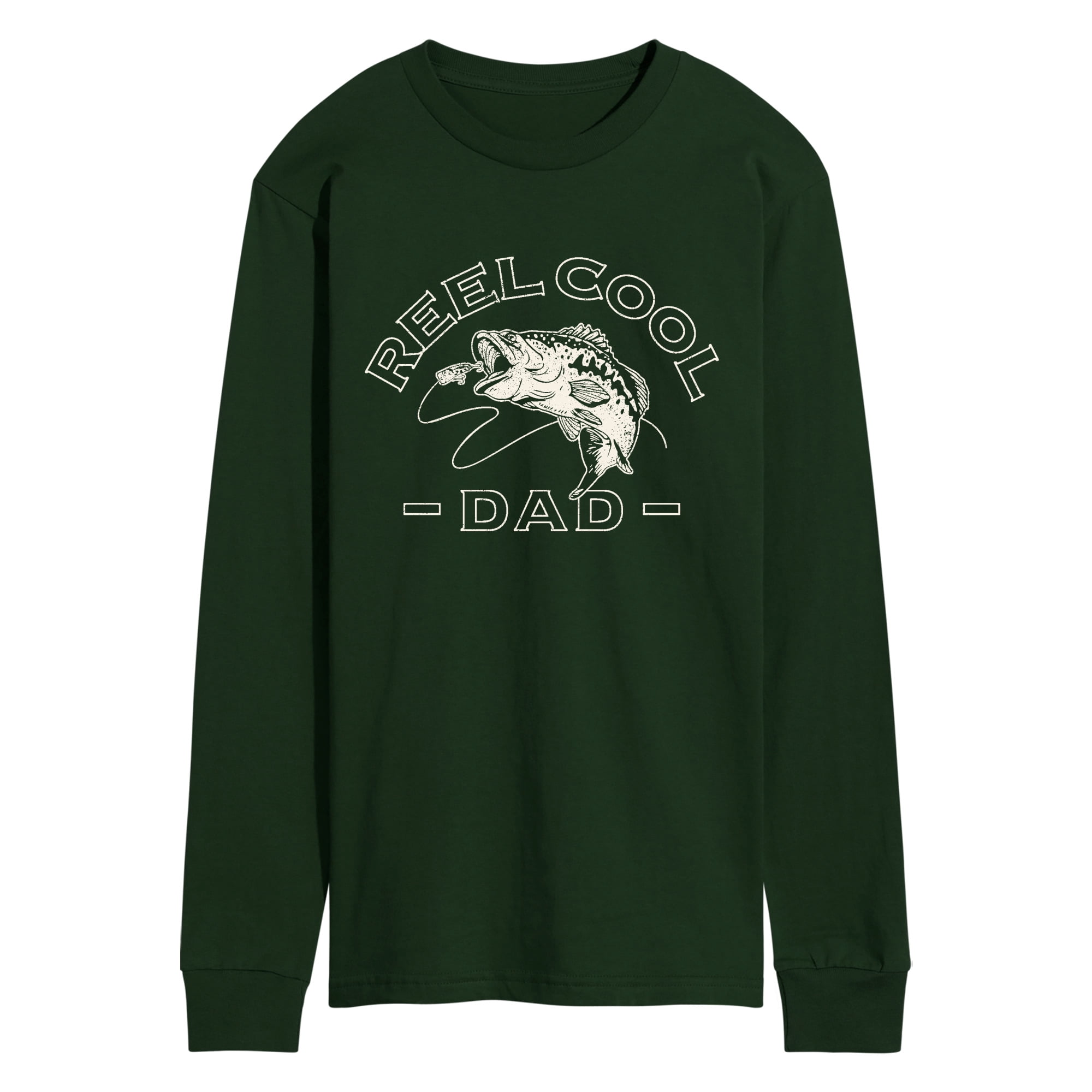 Instant Message - Reel Cool Dad Men's Long Sleeve Graphic T-Shirt ...