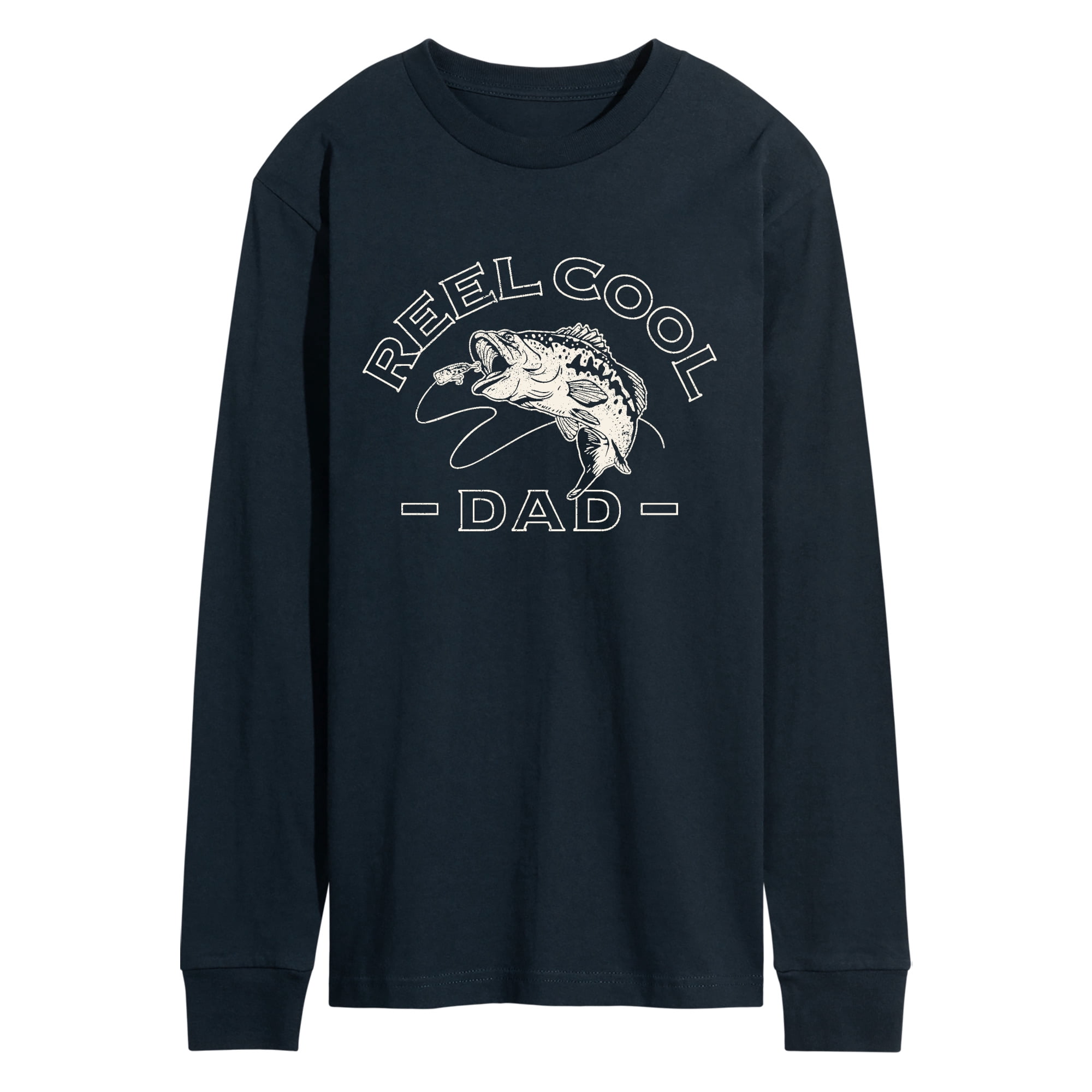 Instant Message - Reel Cool Dad Men's Long Sleeve Graphic T-Shirt ...