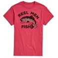 thumbnail image 1 of Instant Message - Reel Men Fish - Men's Short Sleeve Graphic T-Shirt, 1 of 6
