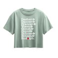 thumbnail image 1 of Instant Message - Reindeer List - Youth Girl Short Sleeve Boxy Tee, 1 of 5