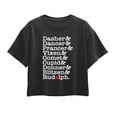 thumbnail image 1 of Instant Message - Reindeer List - Youth Girl Short Sleeve Boxy Tee, 1 of 5