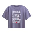 thumbnail image 1 of Instant Message - Reindeer List - Youth Girl Short Sleeve Boxy Tee, 1 of 5