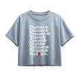 thumbnail image 1 of Instant Message - Reindeer List - Youth Girl Short Sleeve Boxy Tee, 1 of 5