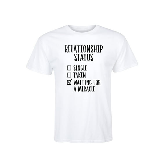 Instant Message - Relationship Status Checklist - Men's Short Sleeve Graphic T-Shirt