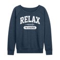 thumbnail image 1 of Instant Message - Relax I'm A Nurse - Women's Lightweight French Terry Long Sleeve Shirt, 1 of 6