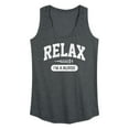 thumbnail image 1 of Instant Message - Relax I'm A Nurse - Women's Racerback Tank Top, 1 of 6