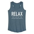 thumbnail image 1 of Instant Message - Relax Lake Time - Women's Racerback Tank Top, 1 of 6