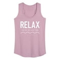thumbnail image 1 of Instant Message - Relax Lake Time - Women's Racerback Tank Top, 1 of 6