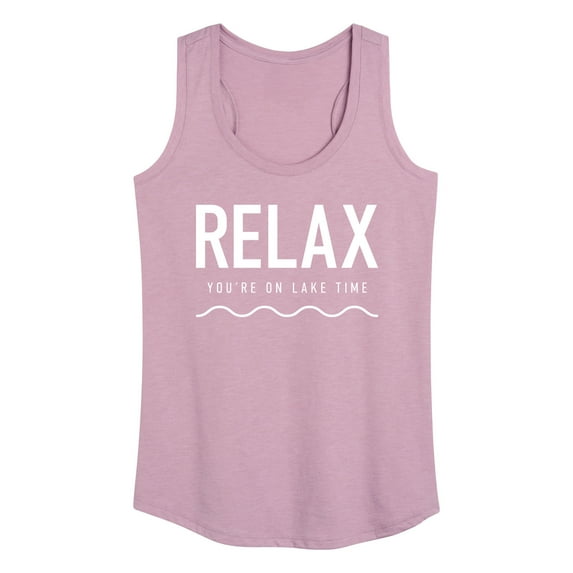 Instant Message - Relax Lake Time - Women's Racerback Tank Top