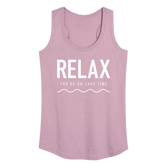 Instant Message - Relax Lake Time - Women's Racerback Tank Top