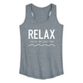 thumbnail image 1 of Instant Message - Relax Lake Time - Women's Racerback Tank Top, 1 of 6