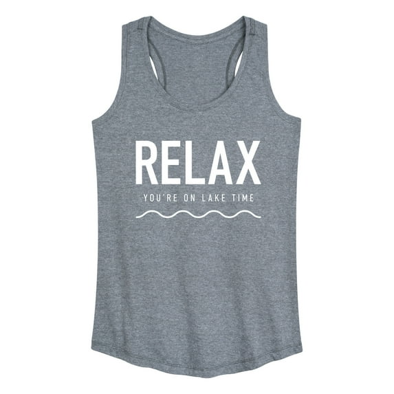 Instant Message - Relax Lake Time - Women's Racerback Tank Top