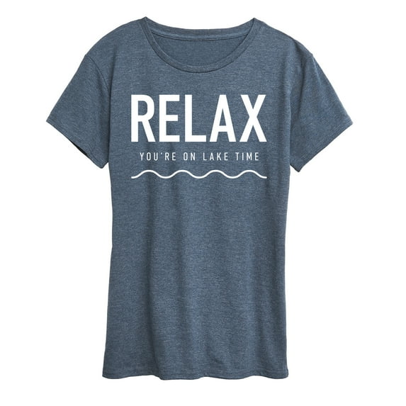 Instant Message - Relax Lake Time - Women's Short Sleeve Graphic T-Shirt