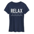 thumbnail image 1 of Instant Message - Relax Lake Time - Women's Short Sleeve Graphic T-Shirt, 1 of 6
