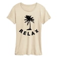 thumbnail image 1 of Instant Message - Relax Palm Tree Short Sleeve Graphic T-Shirt, 1 of 5