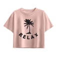 thumbnail image 1 of Instant Message - Relax Palm Tree - Youth Girls Boxy T-Shirt, 1 of 5