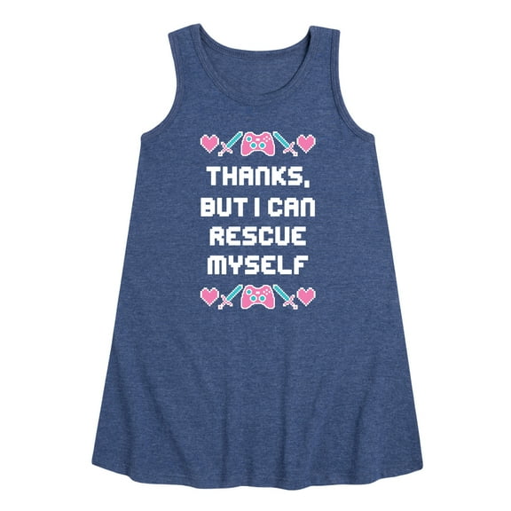 Instant Message - Rescue Myself - Toddler & Youth Girls A-line Dress