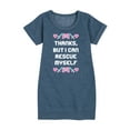 thumbnail image 1 of Instant Message - Rescue Myself - Toddler & Youth Girls Fleece Dress, 1 of 6