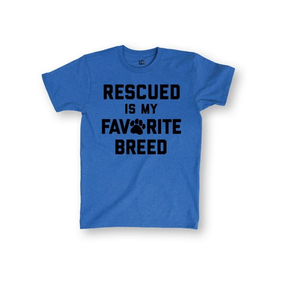 Instant Message - Rescued Favorite Breed - Men's Short Sleeve Graphic T-Shirt