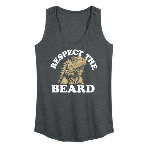 Instant Message - Respect The Beard - Women's Racerback Tank Top