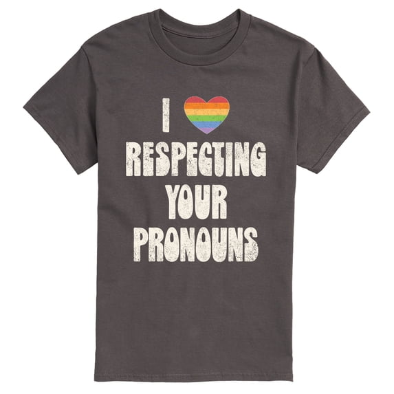 Instant Message - Respecting Your Pronouns - Men's Short Sleeve Graphic T-Shirt