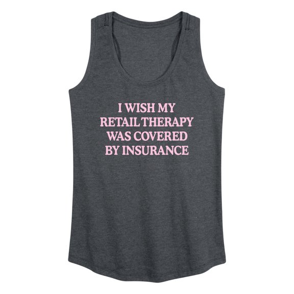 Instant Message - Retail Therapy  - Women's Racerback Tank Top