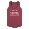thumbnail image 1 of Instant Message - Retail Therapy  - Women's Racerback Tank Top, 1 of 6