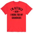 thumbnail image 1 of Instant Message - Retired Now I Work For My Grandkids - Men's Short Sleeve Graphic T-Shirt, 1 of 5