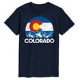 thumbnail image 1 of Instant Message - Retro Colorado Flag Mountains - Men's Short Sleeve Graphic T-Shirt, 1 of 6