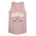 thumbnail image 1 of Instant Message - Retro Daisies - Women's Racerback Graphic Tank, 1 of 5