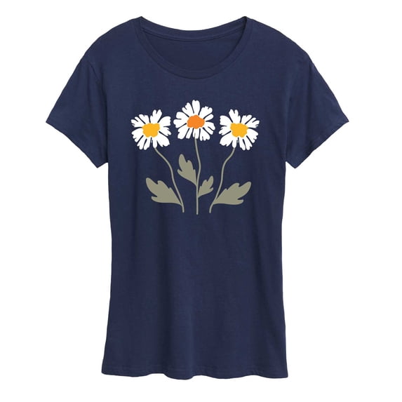 Instant Message - Retro Daisies - Women's Short Sleeve Graphic T-Shirt