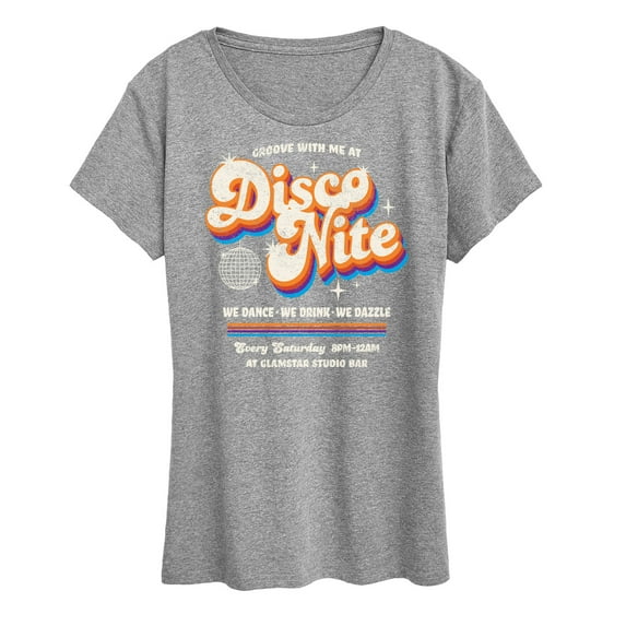 Instant Message - Retro Disco Nite - Women's Short Sleeve Graphic T-Shirt