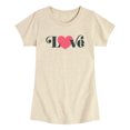 thumbnail image 1 of Instant Message - Retro Love Heart Toddler Short Sleeve Graphic T-Shirt, 1 of 5