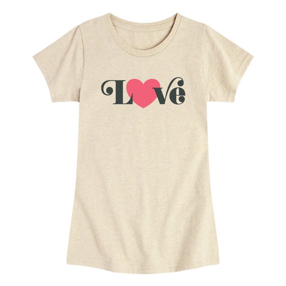 Instant Message - Retro Love Heart Toddler Short Sleeve Graphic T-Shirt