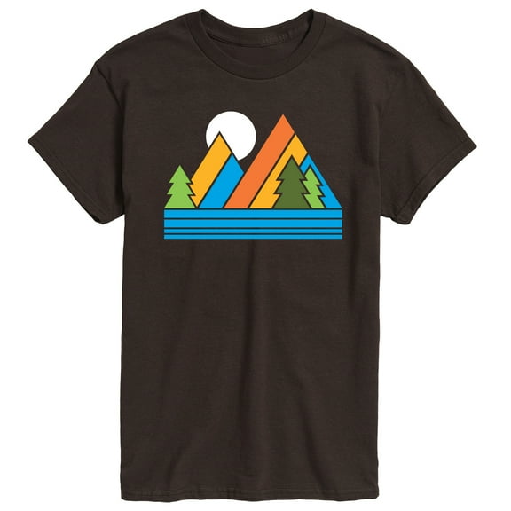 Instant Message - Retro Mountains - Men's Short Sleeve Graphic T-Shirt