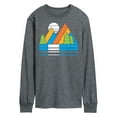 thumbnail image 1 of Instant Message - Retro Mountains Sunset - Men's Long Sleeve T-Shirt, 1 of 6