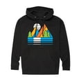 thumbnail image 1 of Instant Message - Retro Mountains Sunset - Men's Pullover Hooded Fleece Sweatshirt, 1 of 6
