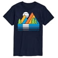 thumbnail image 1 of Instant Message - Retro Mountains Sunset - Men's Short Sleeve Graphic T-Shirt, 1 of 6