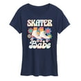 thumbnail image 1 of Instant Message - Retro Roller Skater Babe - Women's Short Sleeve Graphic T-Shirt, 1 of 6