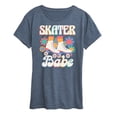 thumbnail image 1 of Instant Message - Retro Roller Skater Babe - Women's Short Sleeve Graphic T-Shirt, 1 of 6